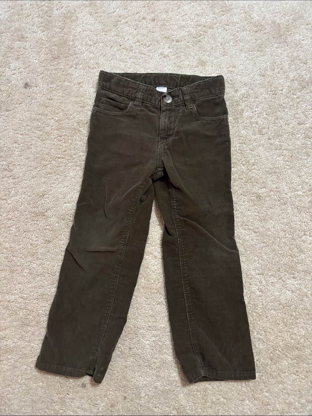 Old Navy Olive Brown Corduroy Kids Pants